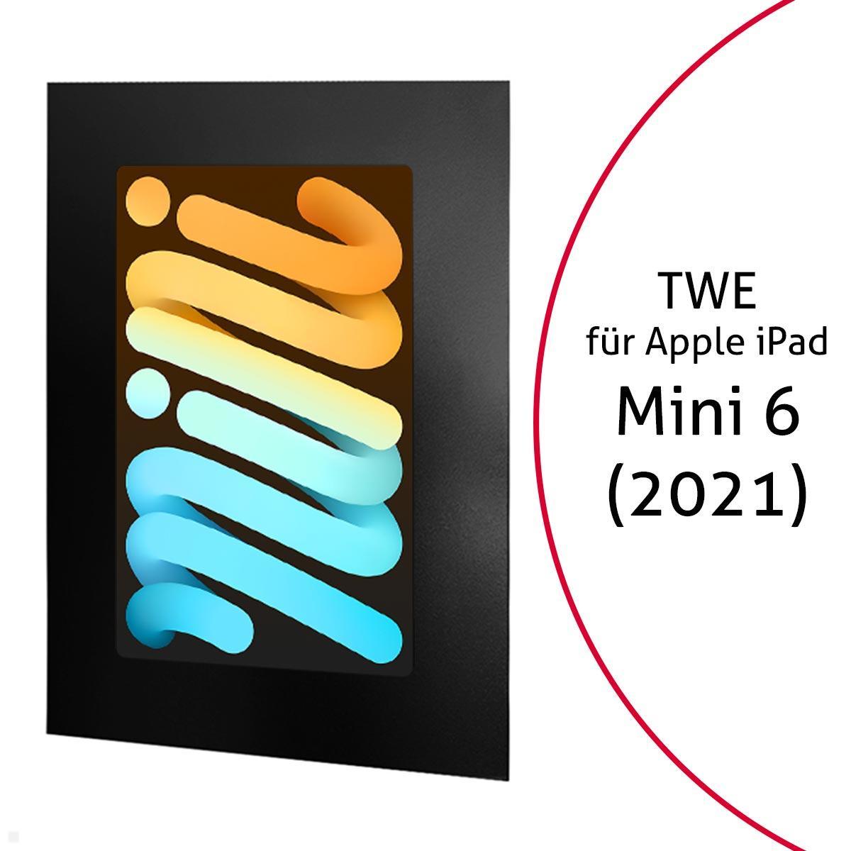 TabLines TWE109B Tablet Wandeinbau f?r Apple iPad Mini 6 (2021), schwarz von TabLines