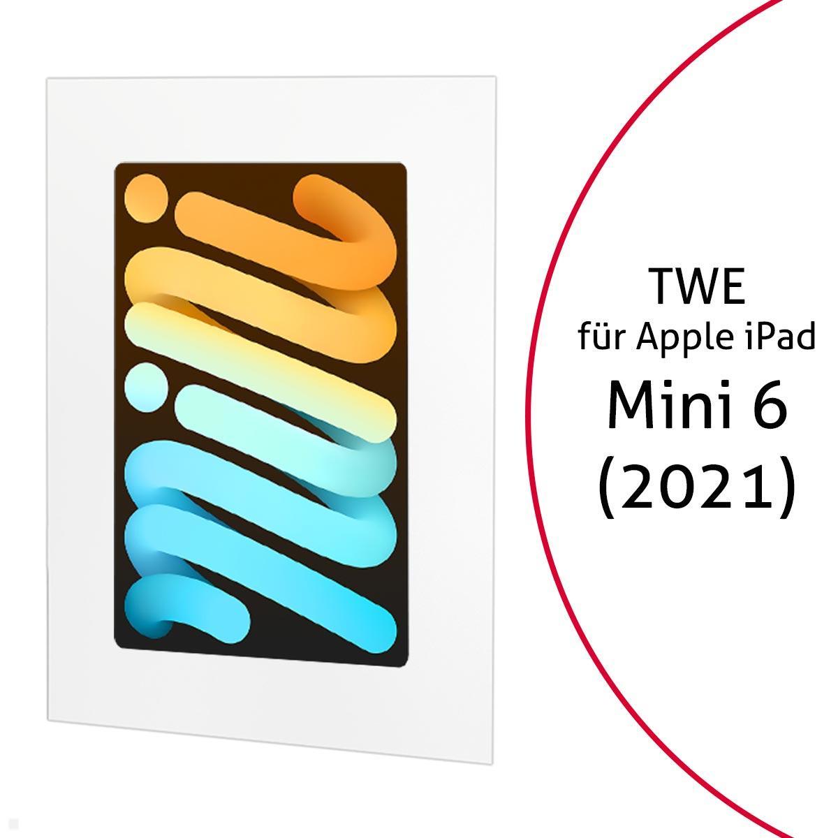 TabLines TWE109W Tablet Wandeinbau f?r Apple iPad Mini 6 (2021), wei? von TabLines