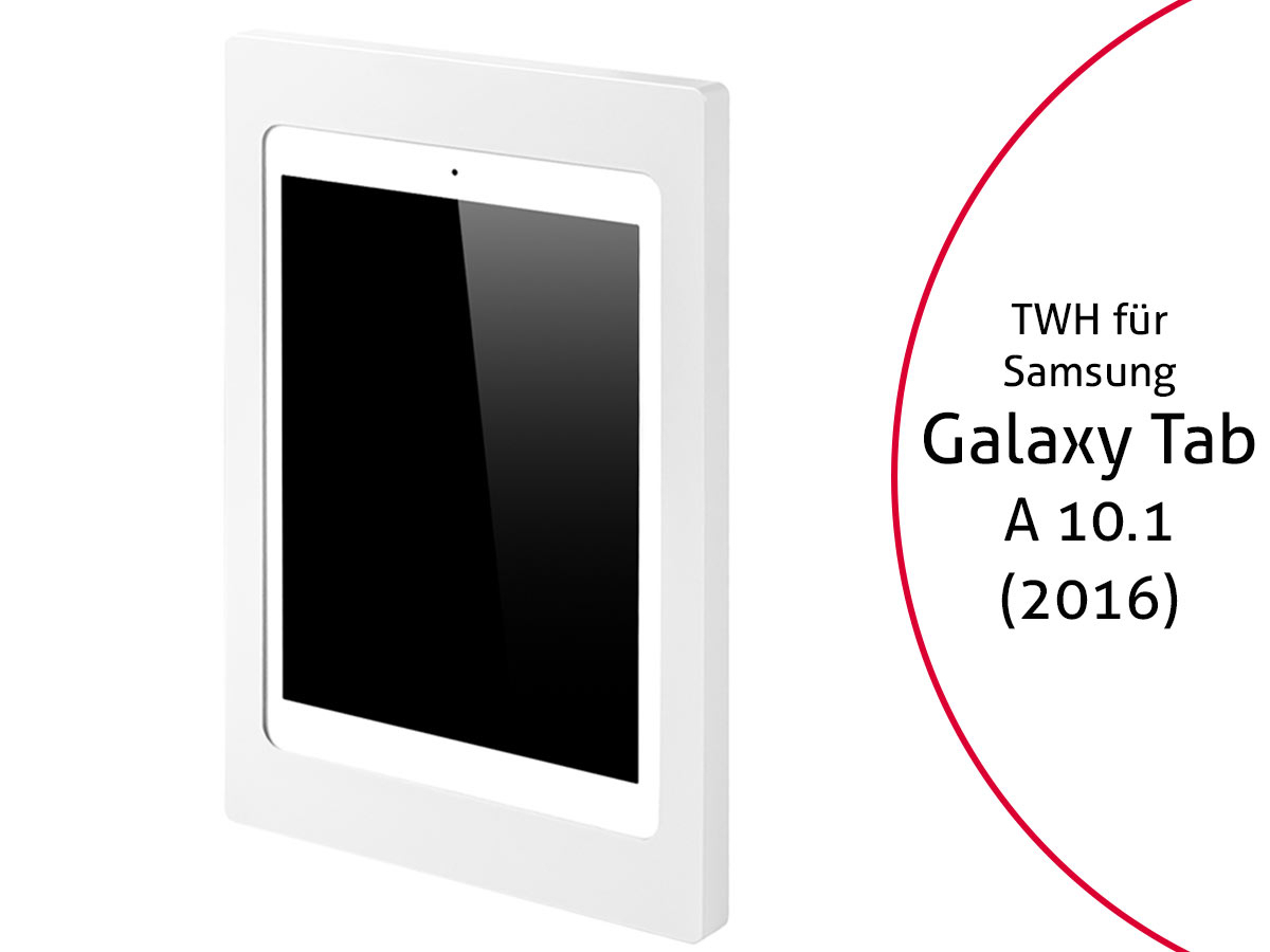 TabLines TWH023W Tablet Wandhalterung f?r Samsung Tab A 10.1 (2016), wei? von TabLines