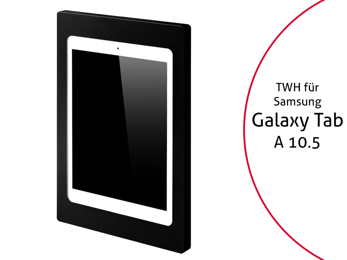 TabLines TWH024B Tablet Wandhalterung f?r Samsung Galaxy Tab A 10.5, schwarz von TabLines