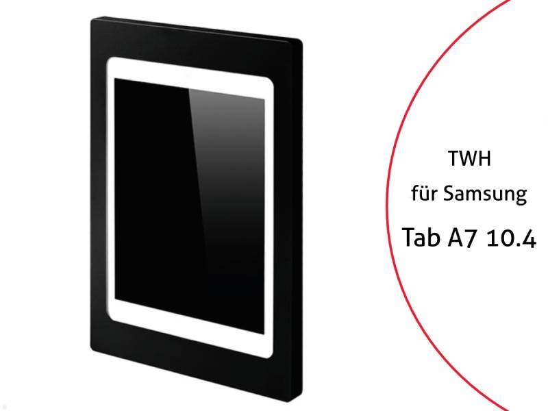 TabLines TWH030B Tablet Wandhalterung f?r Samsung Tab A7 10.4 Zoll, schwarz von TabLines