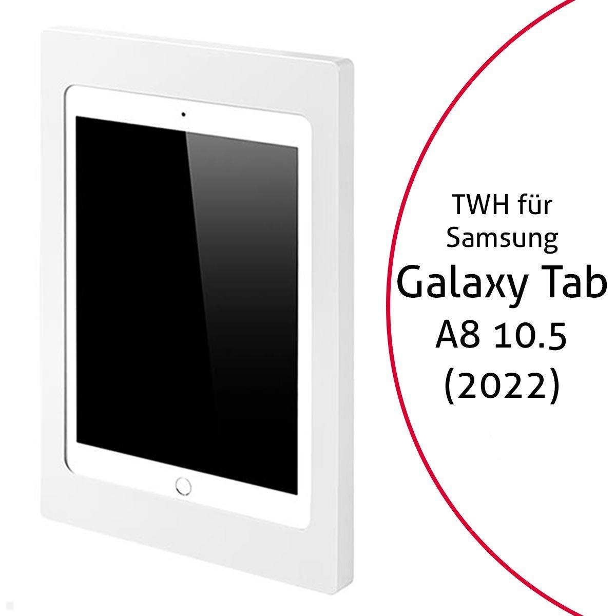 TabLines TWH036W Tablet Wandhalterung f?r Samsung Tab A8 10.5 (2022), wei? von TabLines