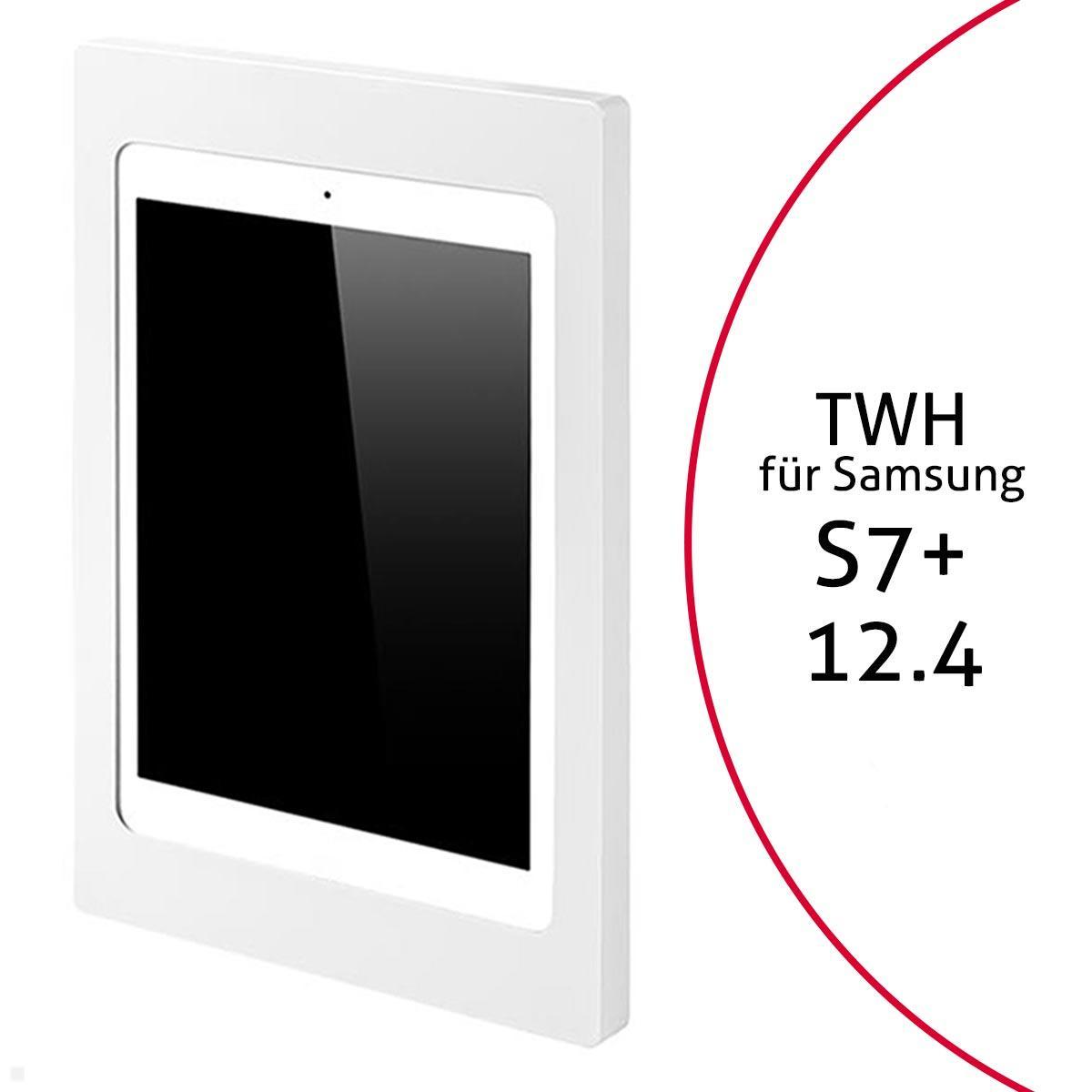 TabLines TWH038W Tablet Wandhalterung f?r Samsung Tab S7+ 12.4, wei? von TabLines