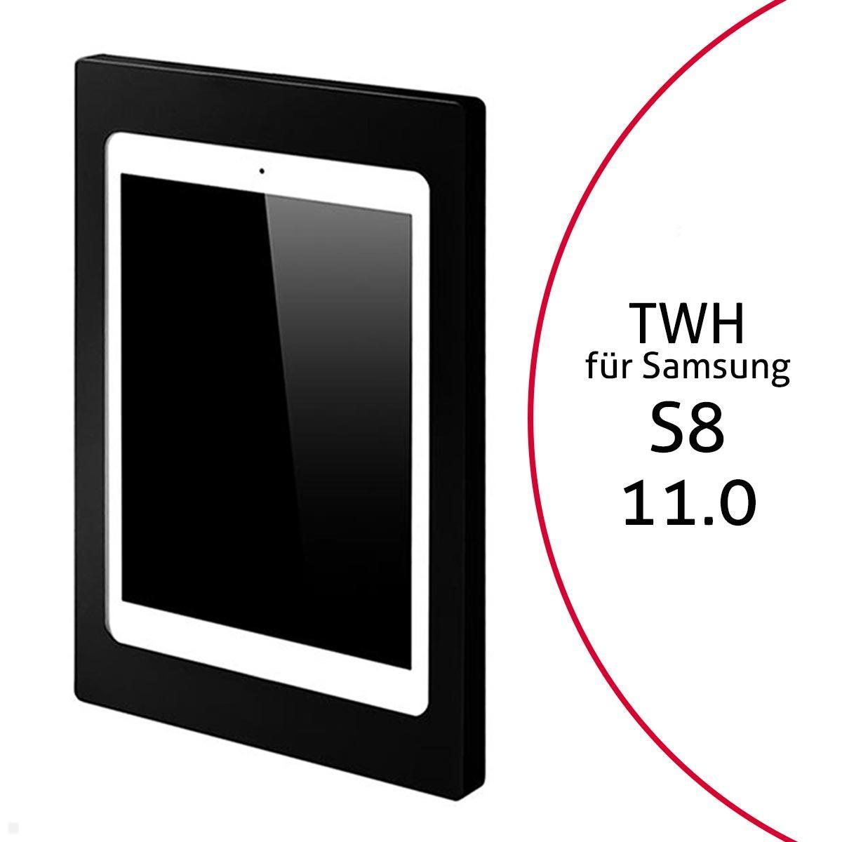 TabLines TWH039B Tablet Wandhalterung f?r Samsung Tab S8 11.0 (2022), schwarz von TabLines