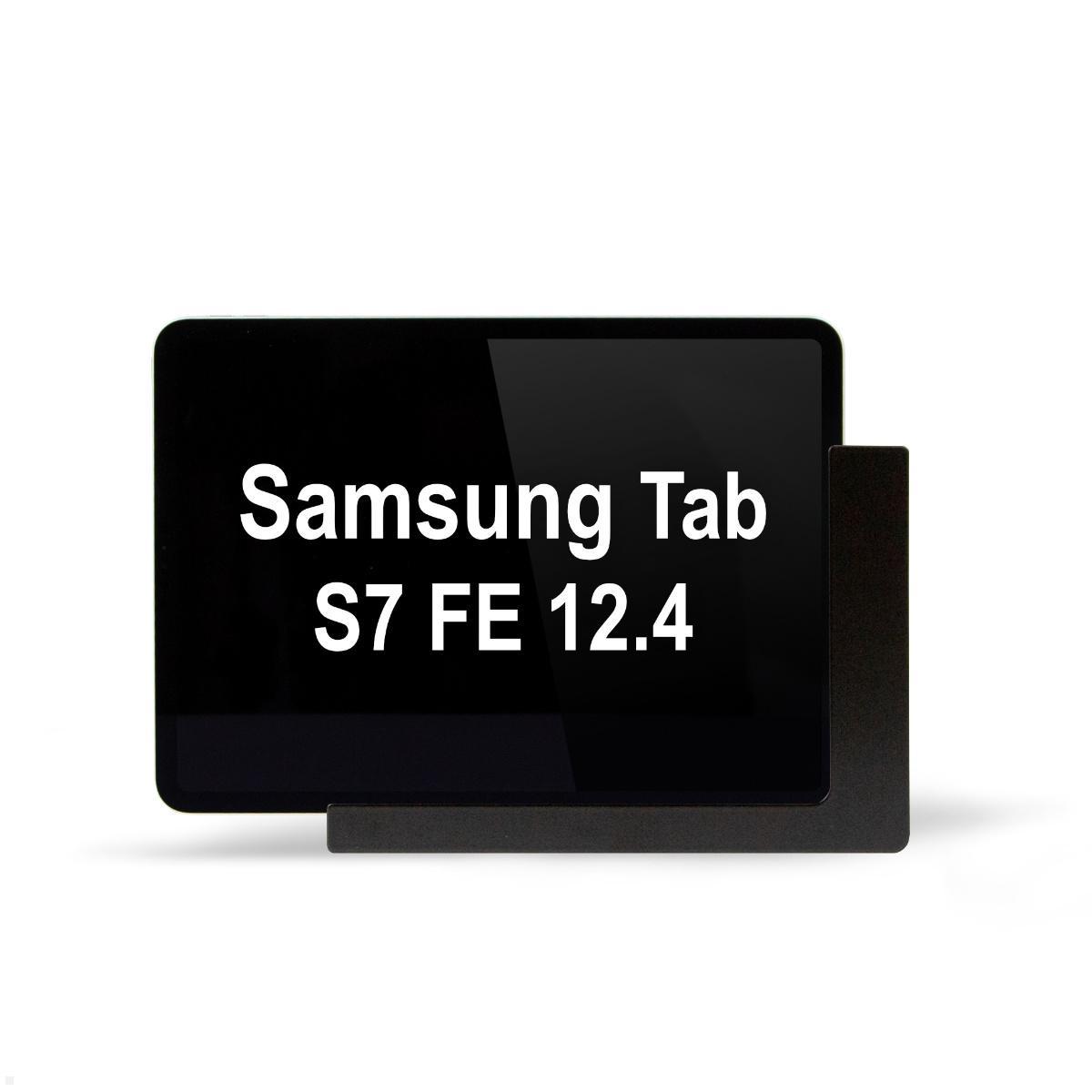 TabLines TWP013B Wandhalterung f?r Samsung Tab S7 FE 12.4, schwarz von TabLines