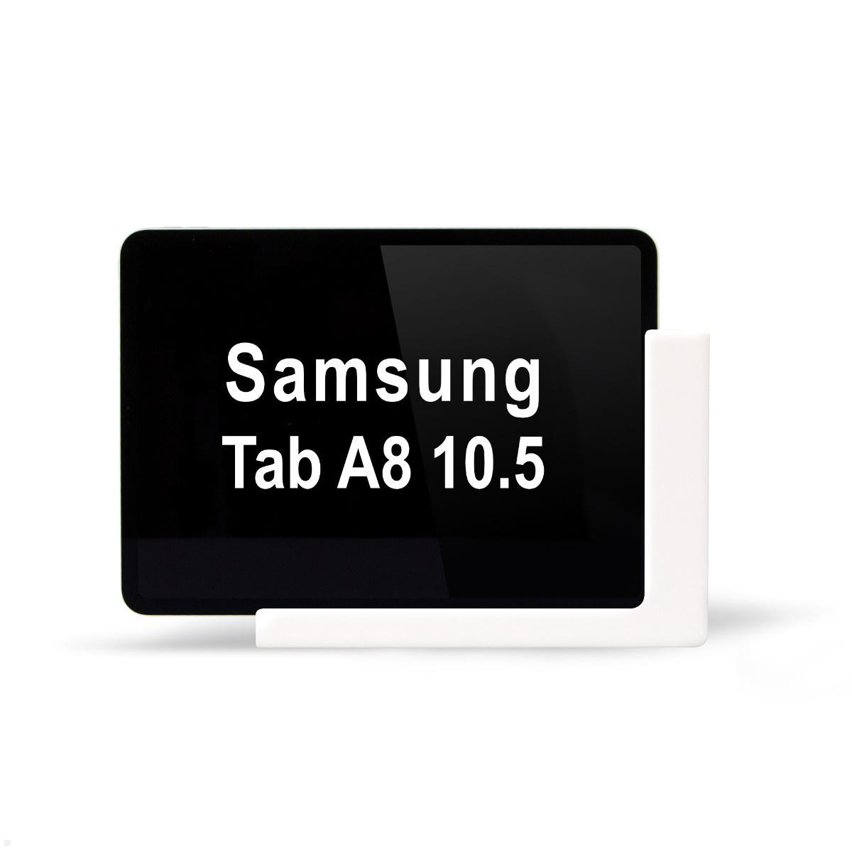 TabLines TWP018W Wandhalterung f?r Samsung Tab A8 10.5 (2022), wei? von TabLines