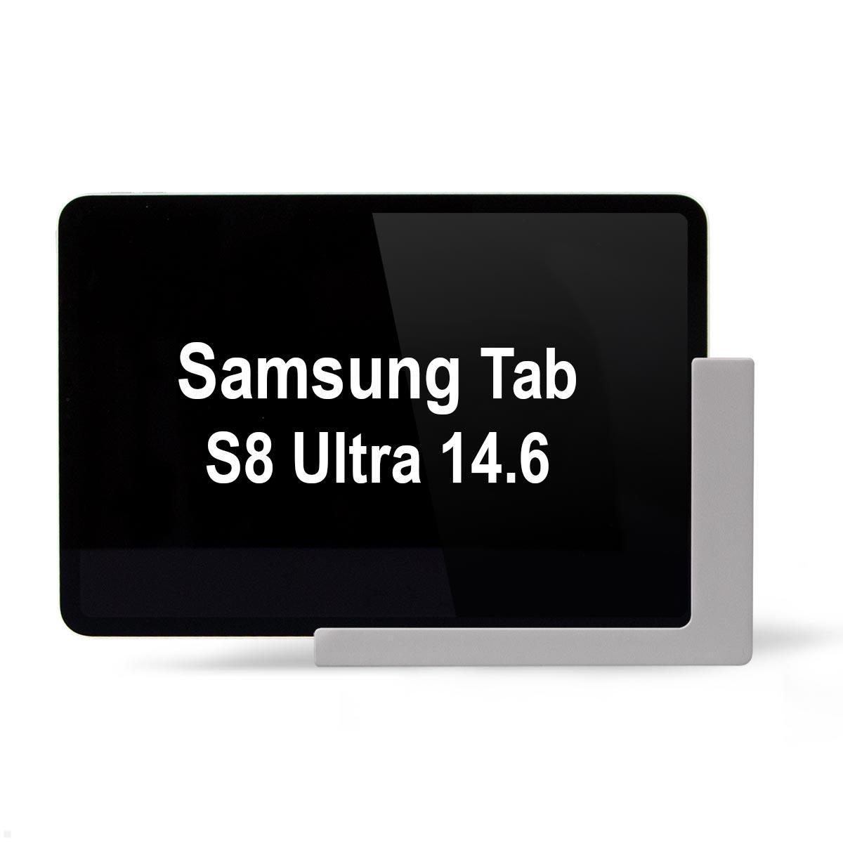 TabLines TWP022S Wandhalterung f?r Samsung Tab S8 Ultra 14.6, silber von TabLines