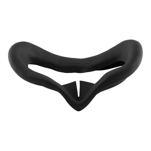Tabanzhe Gesichtsschnittstelle und Gesichtsabdeckung, schweißfestes Kissen, Eisseide, kühles Gesichtskissen, Silikon-Ersatz, VR-Zubehör für Oculus Quest 2 (Schwarz) von Tabanzhe