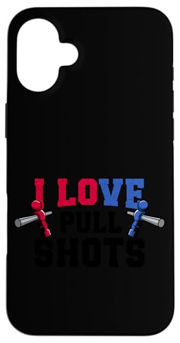 Ich liebe Pull Shots Hülle für iPhone 16 Plus Ich liebe Pull Shots Hülle für iPhone 16 Plus von Table Football Foosball Player Jokes Gifts Fun
