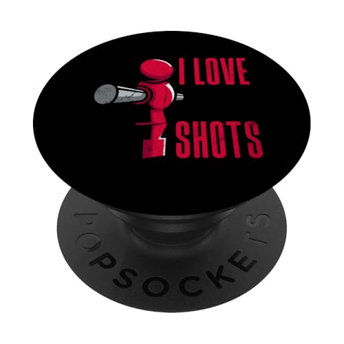 I Love Pull Shots Lustiger Kicker PopSockets Klebender PopGrip I Love Pull Shots Lustiger Kicker PopSockets Klebender PopGrip von Table Football Foosball Soccer Funny Joke