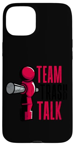 Team Trash Talk Fußballspieler Hülle für iPhone 15 Plus Team Trash Talk Fußballspieler Hülle für iPhone 15 Plus von Table Football Foosball Soccer Funny Joke