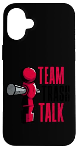 Team Trash Talk Fußballspieler Hülle für iPhone 16 Plus Team Trash Talk Fußballspieler Hülle für iPhone 16 Plus von Table Football Foosball Soccer Funny Joke