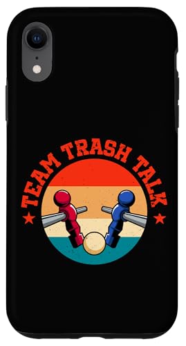 Team Trash Talk Lustiger Kicker Hülle für iPhone XR von Table Football Foosball Soccer Funny Joke