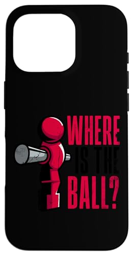 Wo ist der Ball Hülle für iPhone 16 Pro Wo ist der Ball Hülle für iPhone 16 Pro von Table Football Foosball Soccer Funny Joke