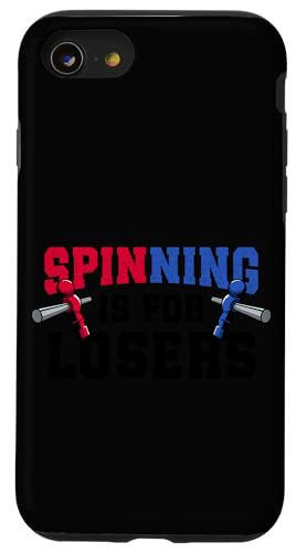 Spining ist für Verlierer Hülle für iPhone SE (2020) / 7 / 8 von Table Football Funny Foosball Joke