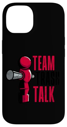Team Trash Talk Fußballspieler Hülle für iPhone 14 Team Trash Talk Fußballspieler Hülle für iPhone 14 von Table Football Funny Foosball Joke