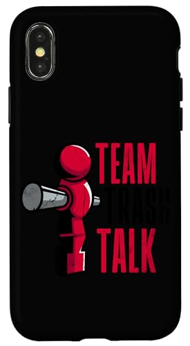 Team Trash Talk Fußballspieler Hülle für iPhone X/XS von Table Football Funny Foosball Joke