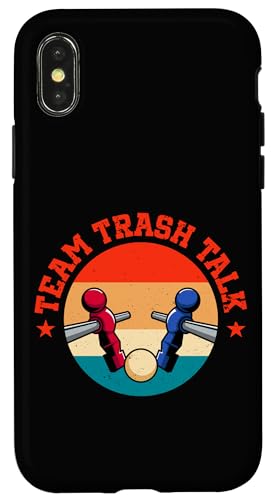 Team Trash Talk Hülle für iPhone X/XS von Table Football Funny Foosball Joke