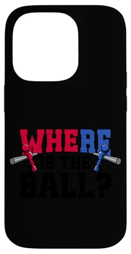 Wo ist der Ball? Hülle für iPhone 14 Pro von Table Football Funny Foosball Joke