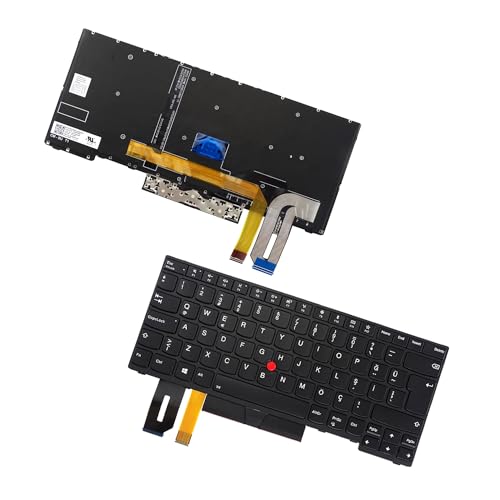 Ersatz-Tastatur mit Hintergrundbeleuchtung für Lenovo Thinkpad E480 E485 T480S T490 T495 L380 L390 L480 E490 E495 R480 R490 S2 3. Generation S2 4. Generation (Türkçe F/Türkisches F von Table-King