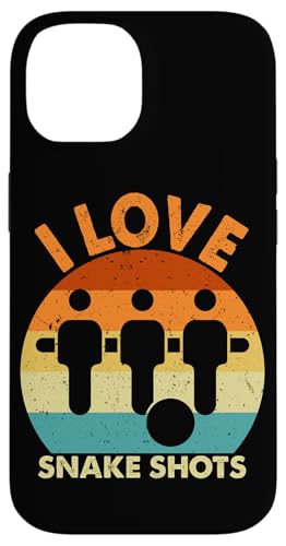 Ich liebe Snake Shots Hülle für iPhone 14 von Table Player Funny Foosball Sayings