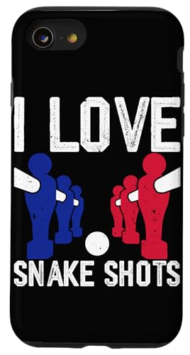 Ich liebe Snake Shots Hülle für iPhone SE (2020) / 7 / 8 von Table Player Funny Foosball Sayings