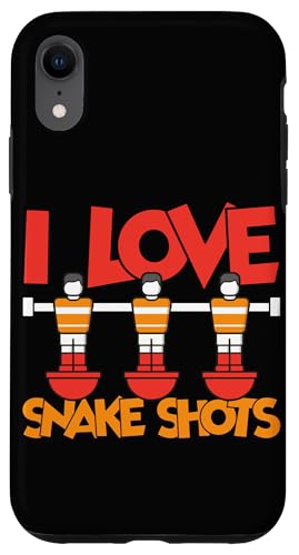Ich liebe Snake Shots Hülle für iPhone XR Ich liebe Snake Shots Hülle für iPhone XR von Table Player Funny Foosball Sayings