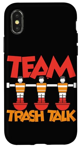 Team Trash Talk Hülle für iPhone X/XS von Table Player Funny Foosball Sayings