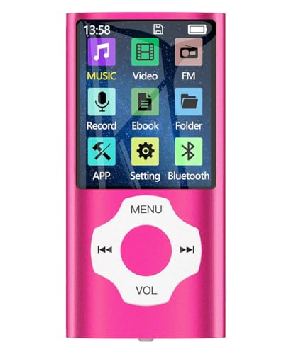 32GB Bluetooth MP3 Player, Tabmart MP4 Musik Player Unterstützung Audio Player Media Player FM Radio E-Books Lange Akkulaufzeit 1,81 Zoll Farbdisplay Musik Player Rot 32GB Bluetooth MP3 Player, Tabmart MP4 Musik Player Unterstützung Audio Player Media Player FM Radio E-Books Lange Akkulaufzeit 1,81 Zoll Farbdisplay Musik Player Rot von Tabmart