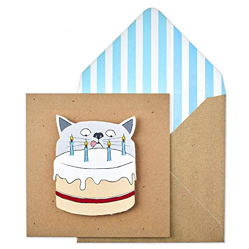 Tache TC10 "Alle Anlässe" Premium Handgefertigt Naughty Cat Grußkarte von Tache