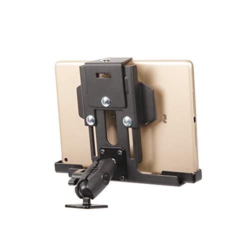 TACKFORM Tablet-Halterung für Auto, LKW oder Semi (ELD Ready), robuster Bohrsockel – iPad, Galaxy und andere Tablets mit einer Bildschirmgröße von 17,8 - 25,4 cm (7 - 10 Zoll) von Tackform
