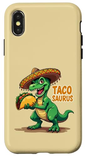 Tacosaurus Cinco de Mayo T-Rex Sombrero Lustige Taco-Liebhaber Hülle für iPhone X/XS von Tacosaurus T-Rex Sombrero Taco Cinco de Mayo tees