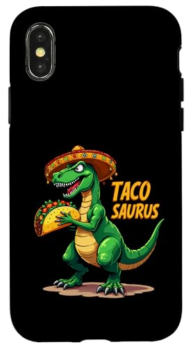Tacosaurus Cinco de Mayo T-Rex Sombrero Lustige Taco-Liebhaber Hülle für iPhone X/XS von Tacosaurus T-Rex Sombrero Taco Cinco de Mayo tees