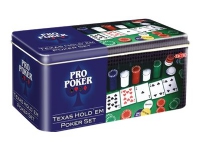 Tactic Pro Poker - Texas Hold'em Pro Poker Set - kortspil von Tactic Games UK