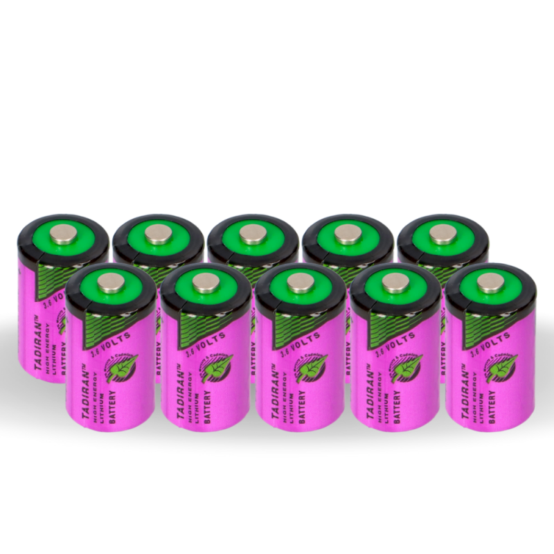 10x Tadiran Lithium 3,6V Batterie SL 750/S 1/2AA - Zelle 14250 von Tadiran