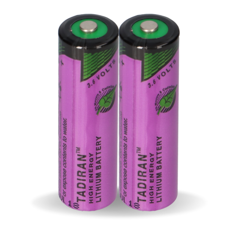 2x Tadiran Lithium 3,6V Batterie SL 760/S AA - Zelle LiSOCl2 2200mAh von Tadiran