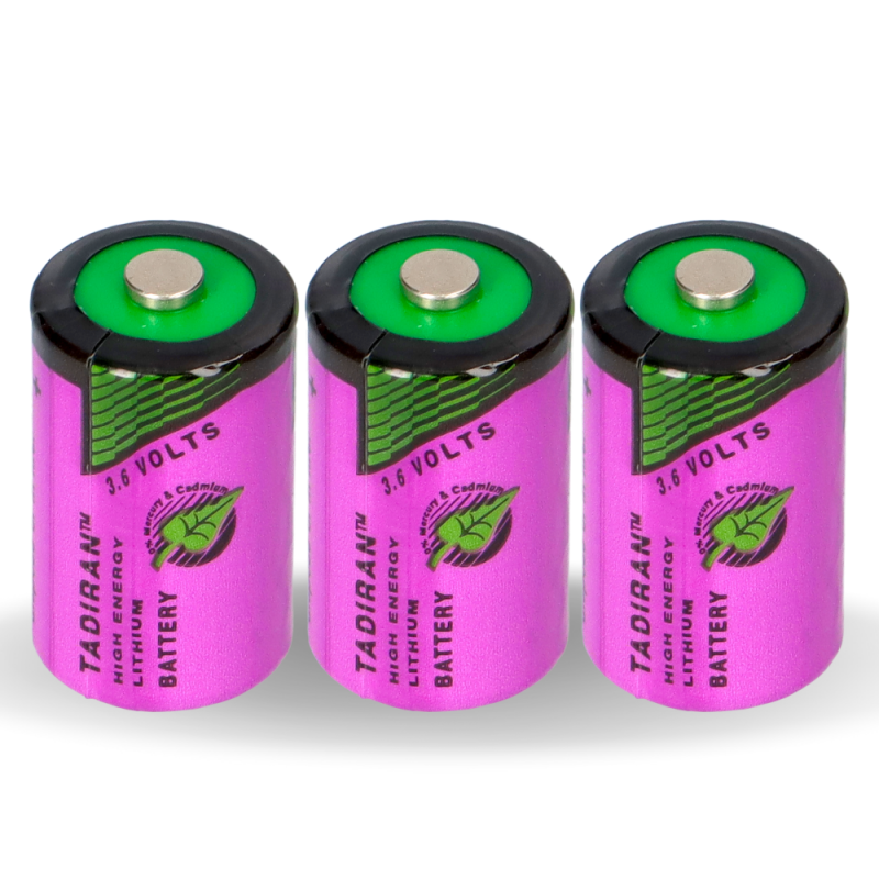 3x Tadiran Lithium 3,6V Batterie SL 750/S 1/2AA - Zelle 14250 von Tadiran