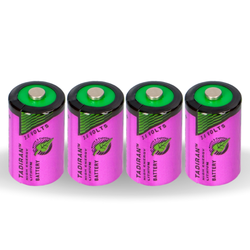 4x Tadiran Lithium 3,6V Batterie SL 750/S 1/2AA - Zelle 14250 von Tadiran