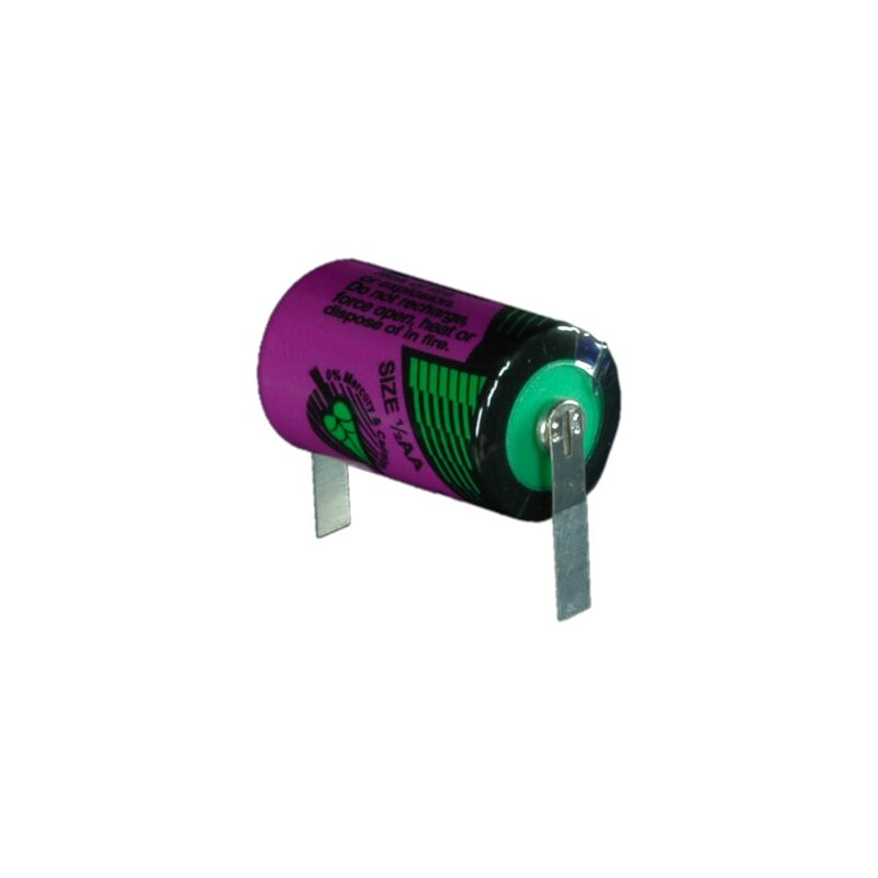 Tadiran Lithium 3,6V Batterie SL 350/T 1/2AA - Zelle, mit Lötfahnen U-Form von Tadiran