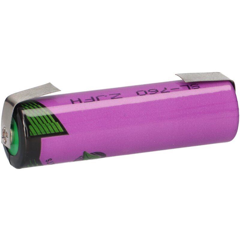 Tadiran Lithium 3,6V Batterie SL 760/T AA - Zelle + Lötfahne U-Form von Tadiran