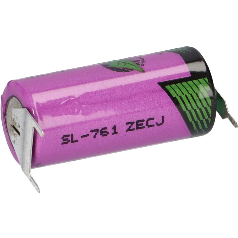 Tadiran Lithium 3,6V Batterie SL 761/PT 2/3AA - Zelle 1/2 pin +/-- von Tadiran