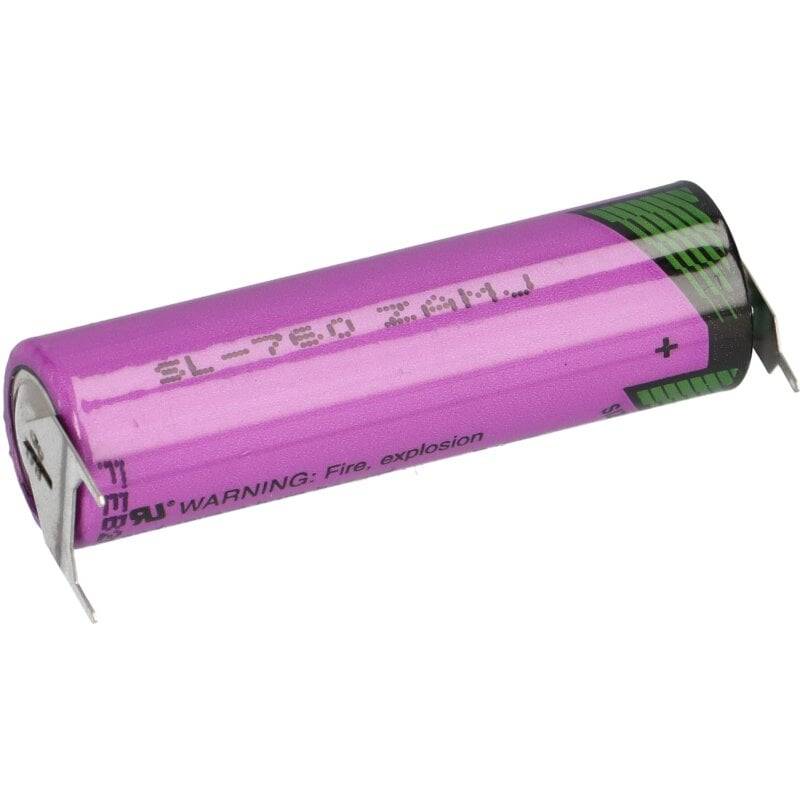 Tadiran Lithium 3,6V Batterie SL760/PT AA- Zelle, Print 1/2 +/-- von Tadiran