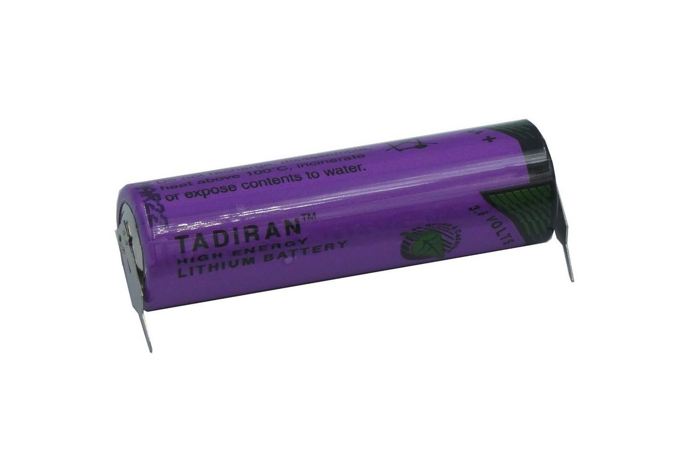 Tadiran TADIRAN Lithium Batterie SL-760PR Mignon 3,6V 2100mAh mit 2er Print Batterie, (3,6 Volt V) von Tadiran