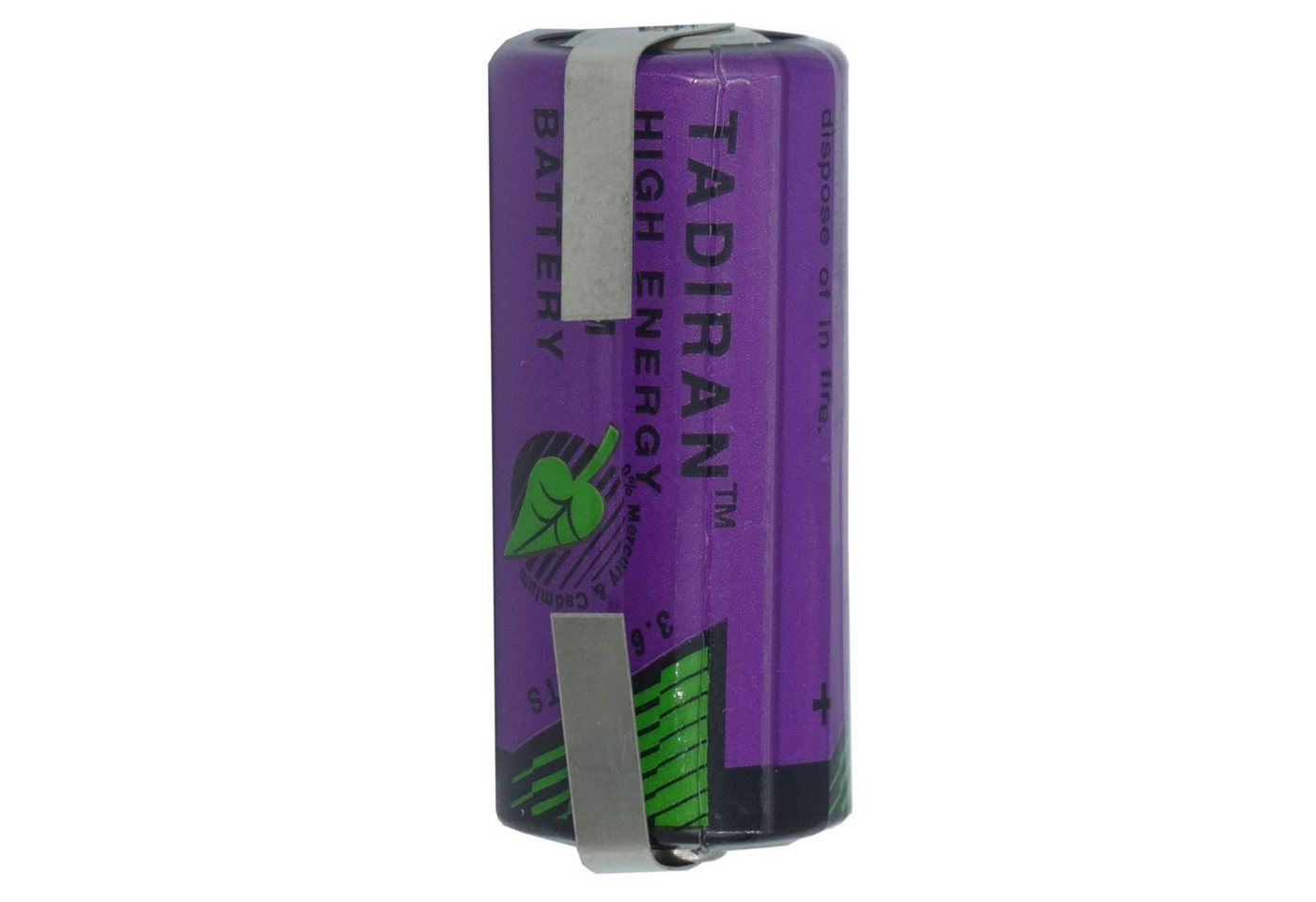 Tadiran Tadiran SL361/T Lithium 2/3 AA (Mignon) mit Lötfahnen in U-Form Batterie, (3,6 Volt V) von Tadiran