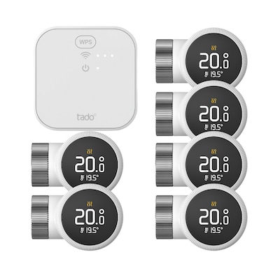 tado° X Starter Set Smarte Heizung • 6x smartes Heizkörper-Thermostat von Tado