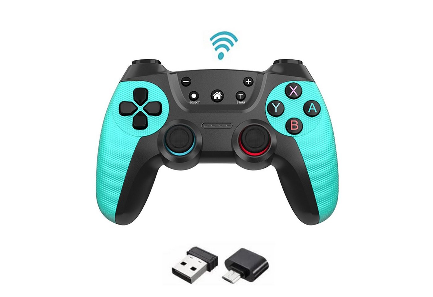 Tadow Android Gamepad Wirelesscontroller 2.4G drahtlose Übertragung Grün Gaming-Controller (für Android,Smart TV,PC) von Tadow