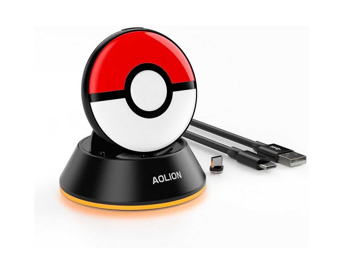 Tadow Magnetisches Sitzladegerät für Pokémon GO Plus+, RGB-Ladestation Ladestation (Ladestation für Spielkonsolen mit Typ-C-Kabel und Stecker) von Tadow