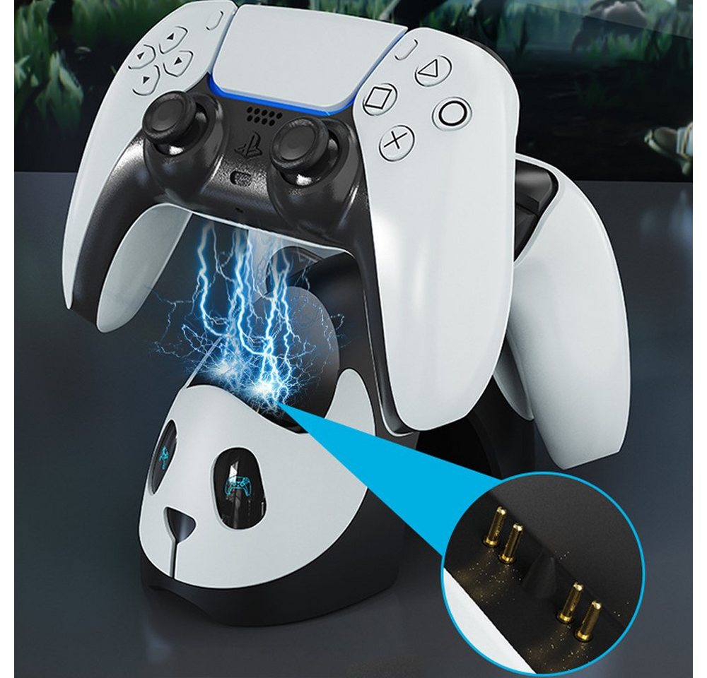 Tadow PS5 Twin Charging Dock inkl,Mit atmendem Licht Controller-Ladestation von Tadow