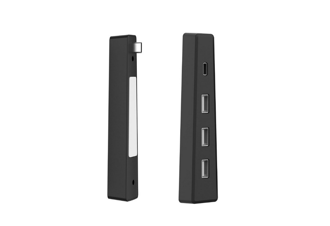 Tadow USB-Verteiler PS5 Slim HUB Extender, USB Übertragungssplitter für PS5 Slim-Konsole (1-St), 3 USB 2.0-Anschlüsse und ein Typ-C 2.0-Anschluss, Plug and Play von Tadow