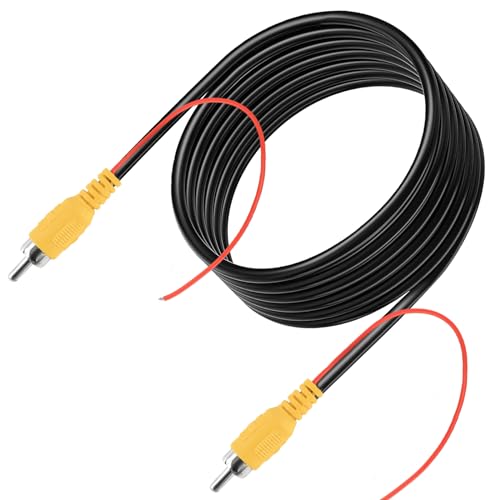 Taekooki 10M Verbessertes Doppelt abgeschirmtes RCA-Videokabel, AV-Verlängerungskabel mit gelber Cinch-Videobuchse auf Buchse und Netzkabe Taekooki 10M Verbessertes Doppelt abgeschirmtes RCA-Videokabel, AV-Verlängerungskabel mit gelber Cinch-Videobuchse auf Buchse und Netzkabe von Taekooki